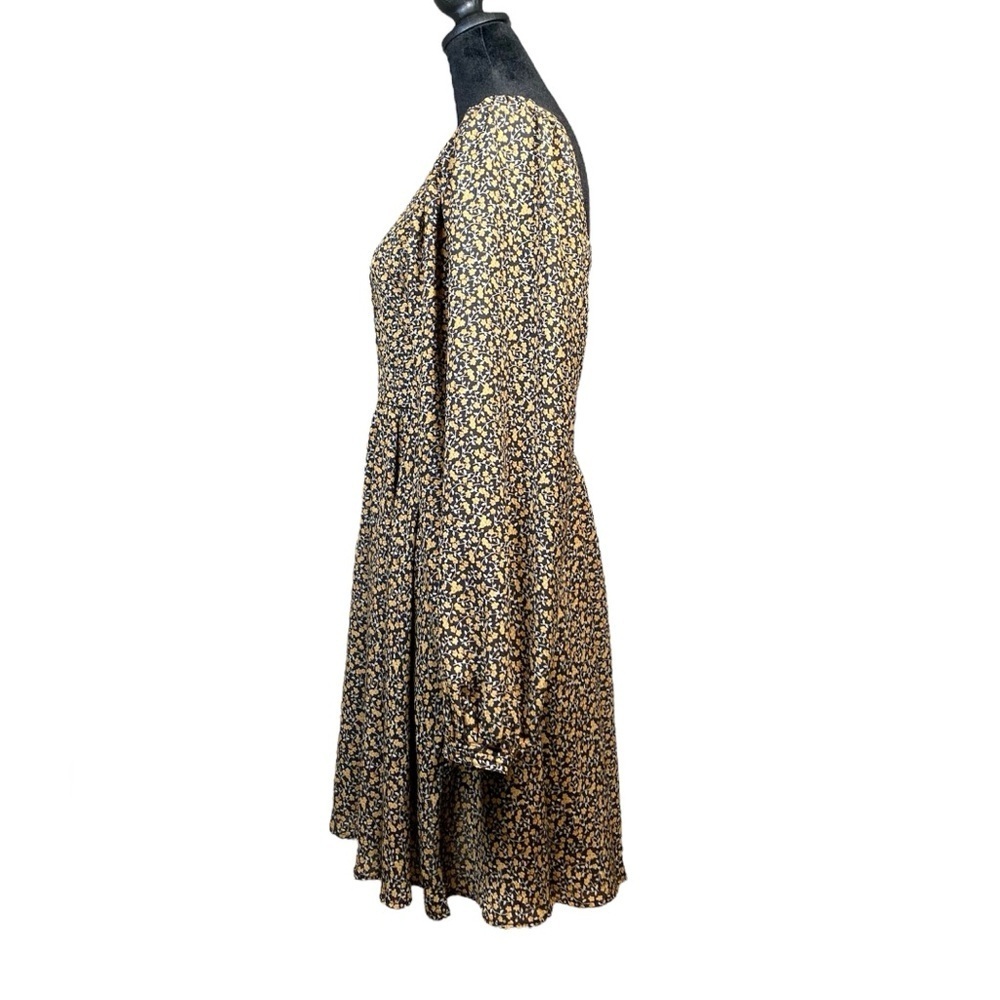 MANGO Floral Print Square Neck Mini Dress Size Small​​​ - Picture 2 of 6